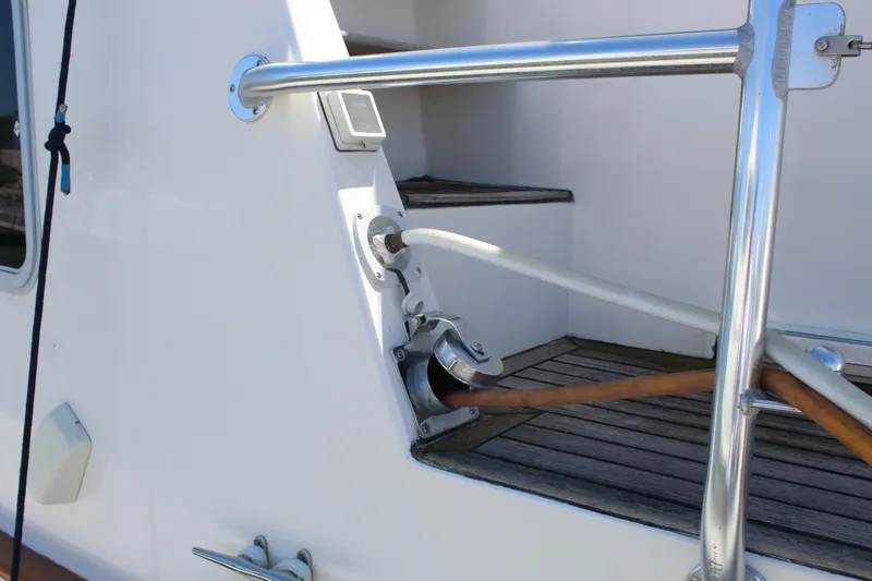Slide: The Image of Close-up of Cherubini Independence 50 yacht, built in 1999. - 24