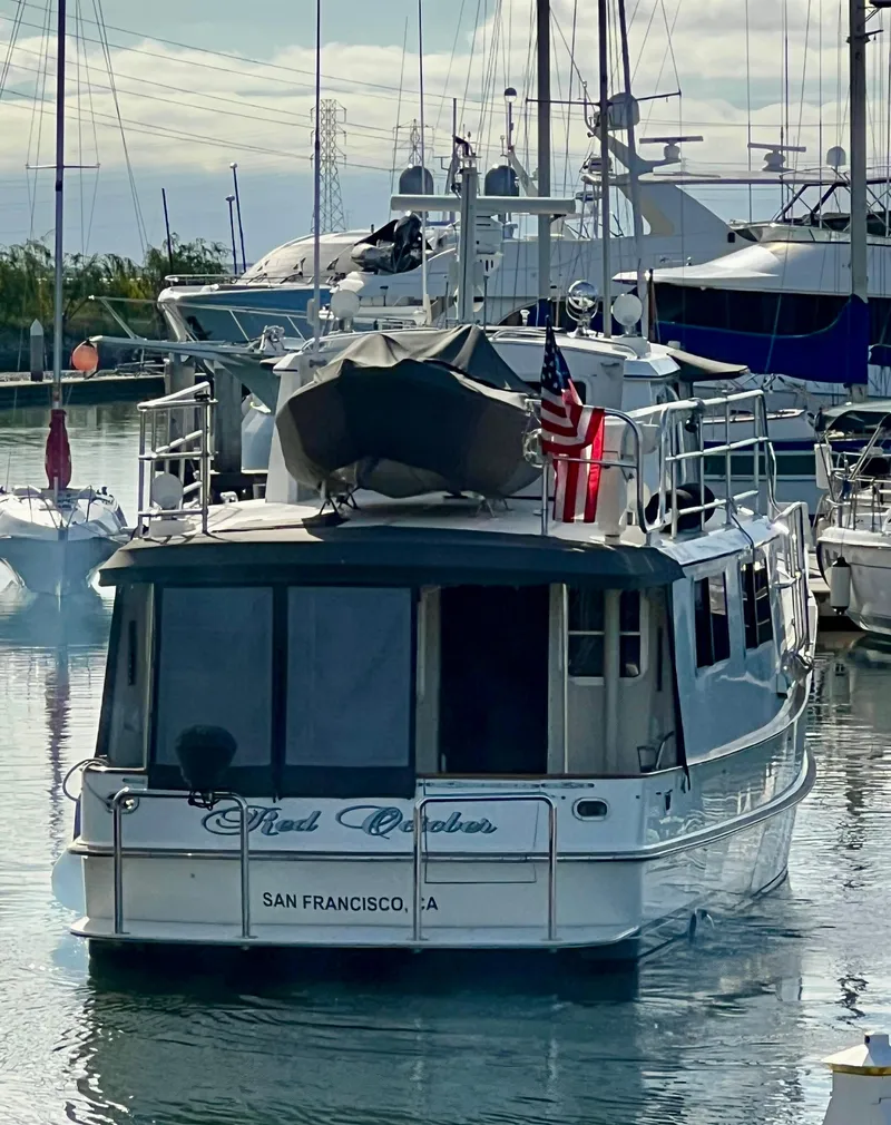 Slide: The Image of 1999 Cherubini Independence 50 yacht docked in San Francisco harbor. - 3