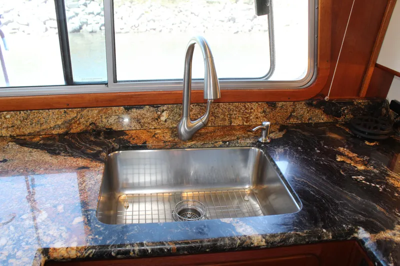 Slide: The Image of Kitchen sink on Cherubini Independence 50 yacht, year 1999. - 45
