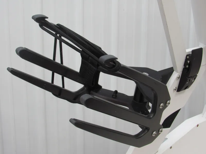 Slide: The Image of Close-up of 2022 Axis A22 boat wakeboard rack against a white background. - 15