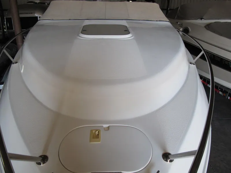 Slide: The Image of 1992 Chris-Craft 228 Concept Cuddy boat deck and hatch. - 3