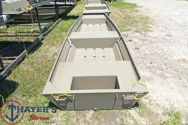 Slide: The Image of 2024 Tracker Grizzly® 1436 Jon boat displayed at Thayer's Marine. - 3