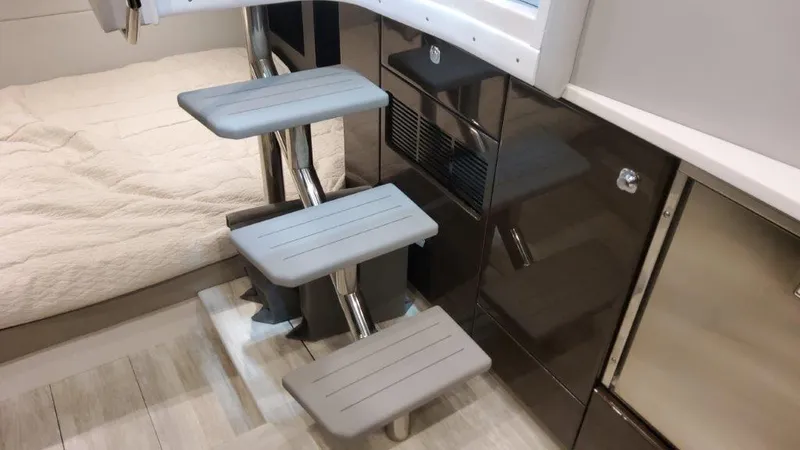 Slide: The Image of Interior of 2023 Formula 380 Super Sport Crossover OB with modern steps and sleek cabinetry. - 38