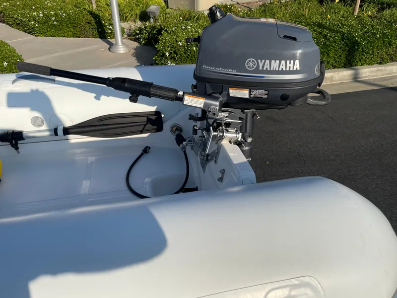 Slide: The Image of 2019 AB Inflatables Navigo 9 VS with Yamaha outboard motor. - 6