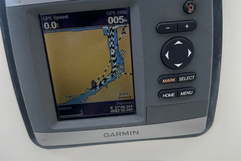 Slide: The Image of Garmin GPS navigation system on a 2014 Key West 203 DFS boat. - 20