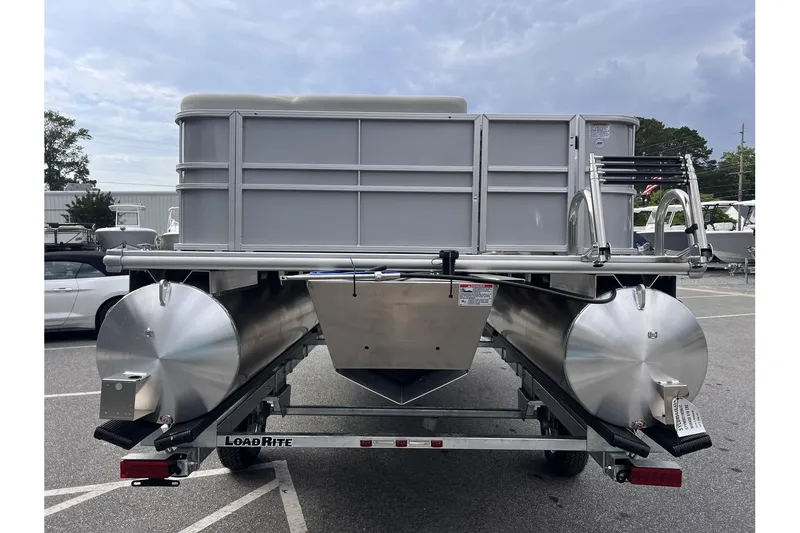 Slide: The Image of 2024 Sylvan Mirage 818 Cruise pontoon boat on Load Rite trailer. - 3