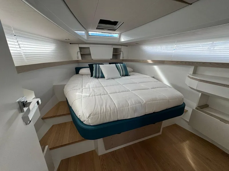 Slide: The Image of Luxurious bedroom interior of 2025 Fiart 39 Seawalker yacht with modern design. - 20