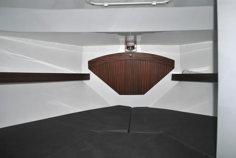 Slide: The Image of Interior cabin of 2025 Ocean Sport Roamer 33' boat with modern design. - 4