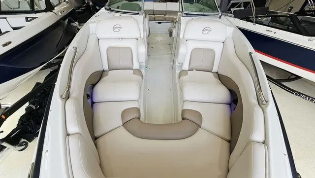 Slide: The Image of Interior of a 2014 Crownline 255 SS boat with luxurious seating. - 16