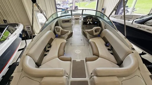 Slide: The Image of Interior view of a 2014 Crownline 255 SS boat with luxurious seating. - 6