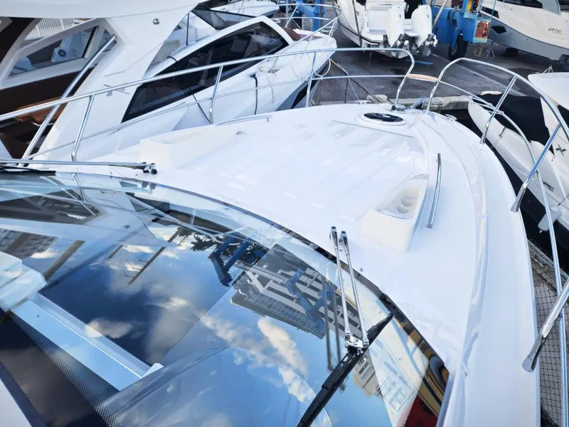 Slide: The Image of 2024 Sessa Marine C36 OB yacht with sleek design and modern features. - 5