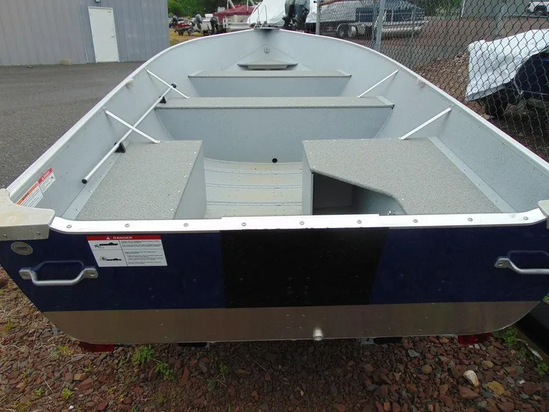 Slide: The Image of 2024 Crestliner 1672 Outreach aluminum fishing boat, interior view. - 2