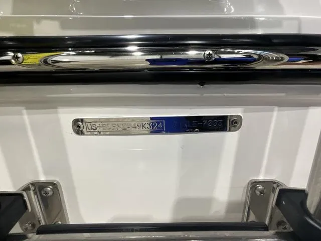 Slide: The Image of 2024 Bayliner T18BAY boat identification plate and serial number. - 11