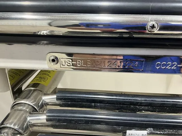 Slide: The Image of 2024 Bayliner T22CC boat identification plate with serial number. - 20