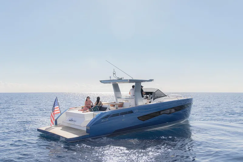 The Image of 2025 Fiart 43 Seawalker yacht cruising on open water. - 0