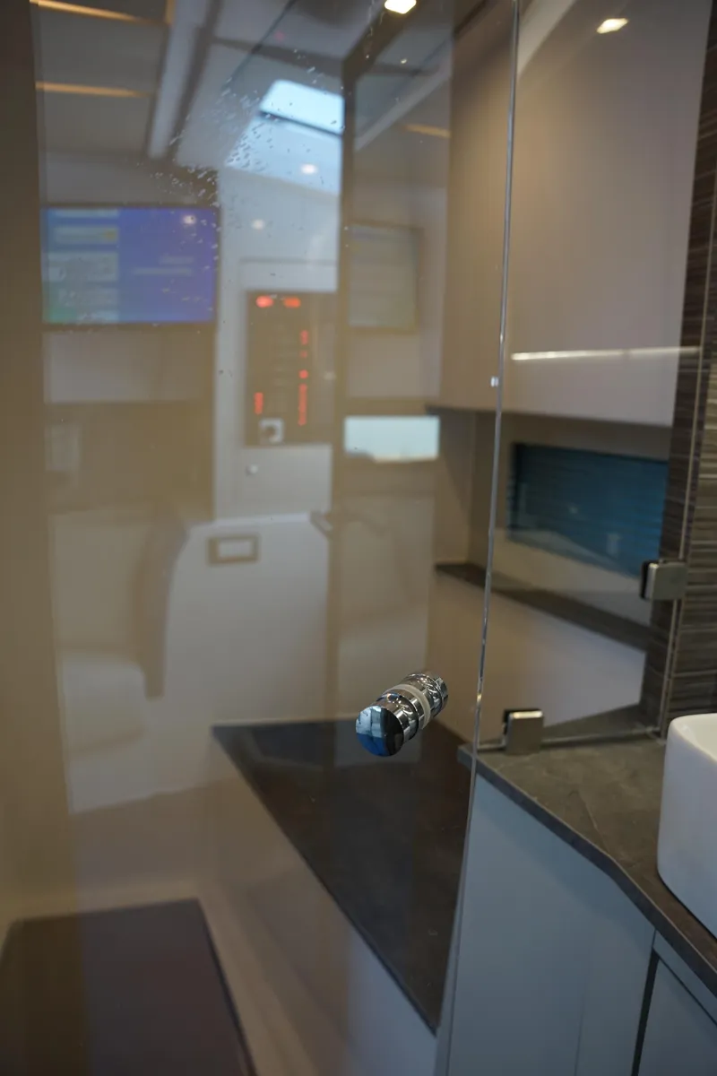 Slide: The Image of Luxurious Nassima Yacht N40 2025 interior with modern control panel and sleek design. - 20