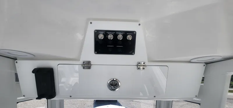 Slide: The Image of Control panel of a 2025 Sea Fox 268 Commander boat. - 8