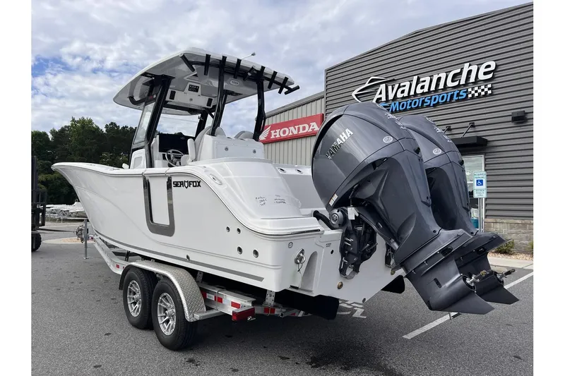 Slide: The Image of 2025 Sea Fox 288 Commander boat with Yamaha engines at Avalanche Motorsports. - 3