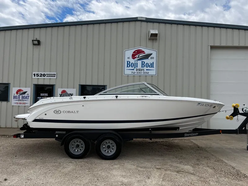 Slide: The Image of 2011 Cobalt 200 boat on trailer at Boji Boat Brokers, 1520 Hudson Avenue. - 4