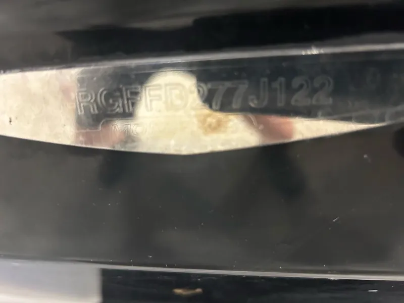 Slide: The Image of Close-up of the hull identification number (HIN) on a 2022 Monterey M-225 boat. - 5