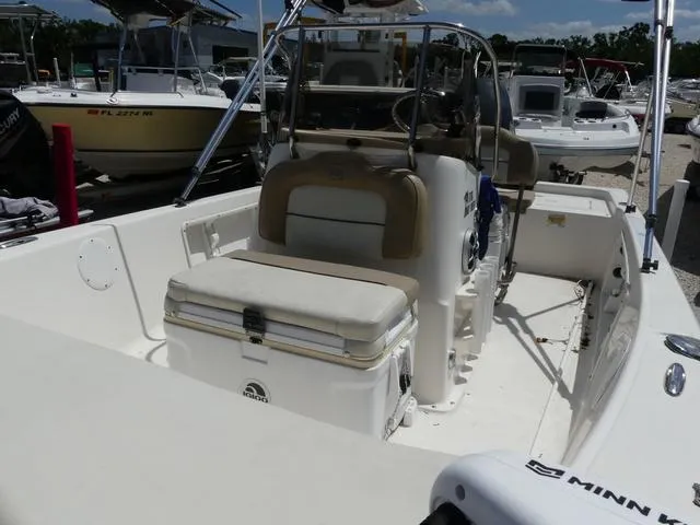 Slide: The Image of 2014 Key West 176BR boat on trailer with Yamaha outboard motor. - 13