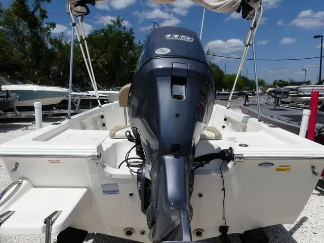 Slide: The Image of 2014 Key West 176BR boat on trailer with Yamaha outboard motor. - 6