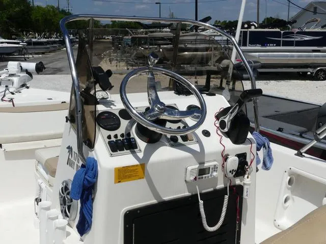 Slide: The Image of Close-up of a 2014 Key West 176BR boat's 115 fuel injection engine. - 9