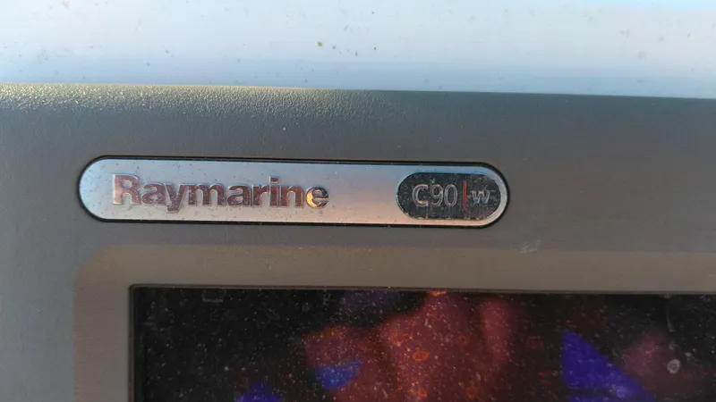 Slide: The Image of Close-up of Raymarine C90w display on 1999 Mainship 350 Trawler. - 10