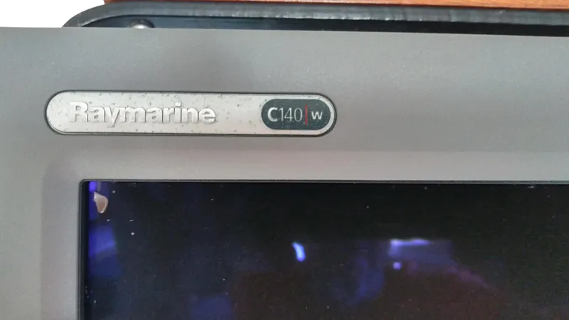 Slide: The Image of Raymarine C140w display on 1999 Mainship 350 Trawler. - 20