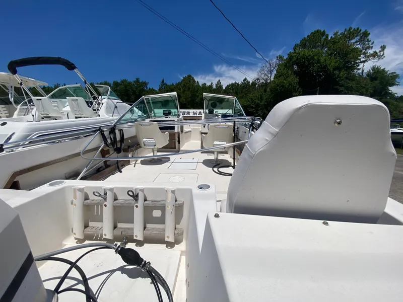 Slide: The Image of 1988 Grady-White 190 Tournament boat interior with seating and storage. - 5