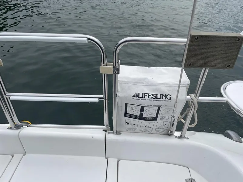 Slide: The Image of Catalina 310 sailboat with Lifesling safety device on deck, 2000 model. - 15