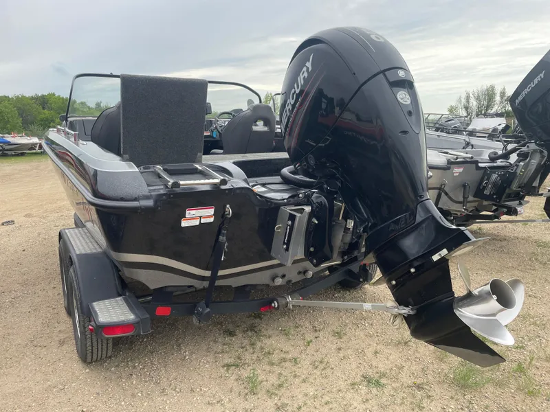 Slide: The Image of 2019 Nitro ZV19 Sport boat with Mercury outboard motor on a trailer. - 4