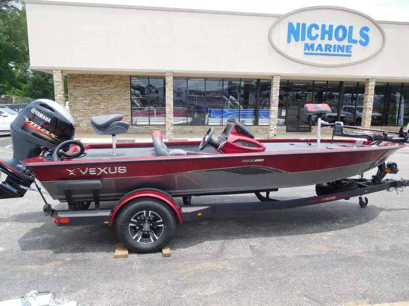 Slide: The Image of 2024 Vexus AVX 1880 V2 boat at Nichols Marine dealership. - 0