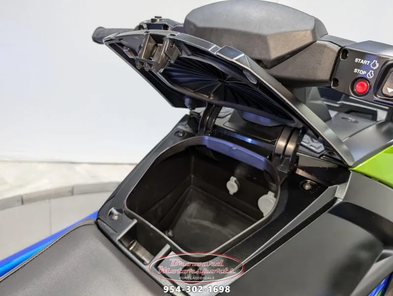 Slide: The Image of 2024 Yamaha VX® Limited HO storage compartment with start/stop controls visible. - 19