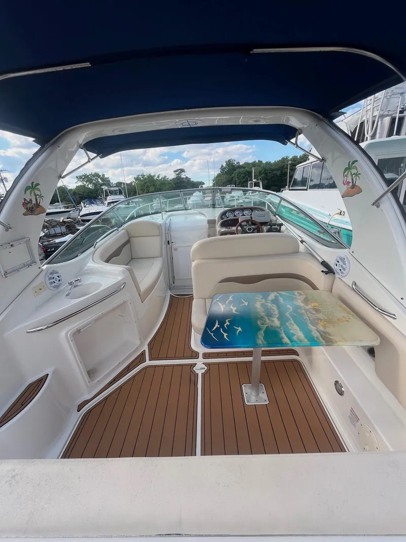 Slide: The Image of 2007 Chaparral Signature 280 boat interior with seating and table. - 4