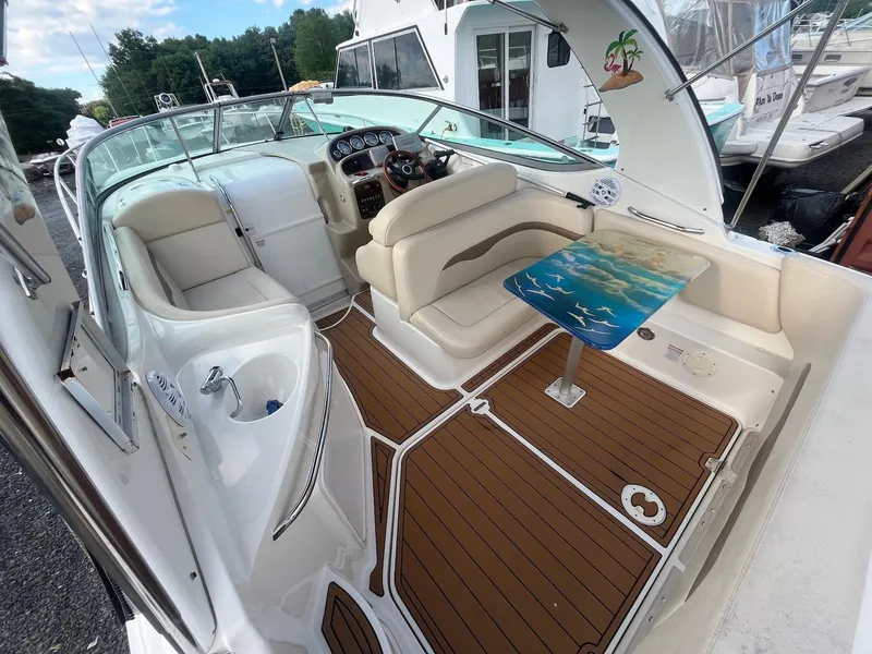 Slide: The Image of 2007 Chaparral Signature 280 boat interior with seating and table. - 5