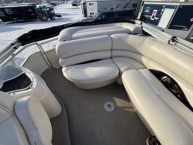 Slide: The Image of 2008 Sun Tracker PARTY BARGE 22 Regency Edition with spacious seating and carpeted deck. - 12