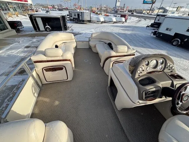 Slide: The Image of 2008 Sun Tracker PARTY BARGE 22 Regency Edition with spacious seating and modern dashboard. - 5