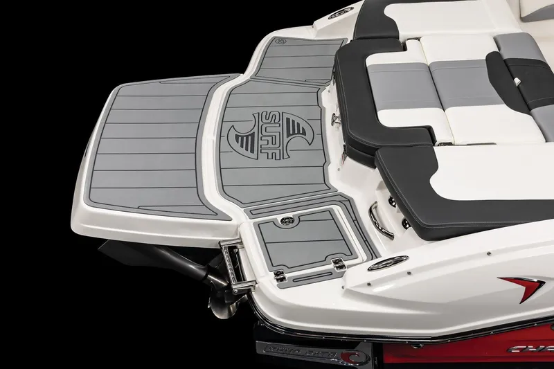 Slide: The Image of 2025 Chaparral 21 Surf boat rear deck and seating area. - 12