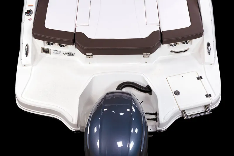 Slide: The Image of Interior of 2026 Chaparral 21 SSi OB with luxurious seating. - 13
