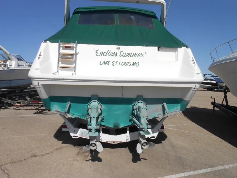 Slide: The Image of 1991 Sea Ray Sundancer 310 boat, Endless Summer, docked in Lake St. Louis, MO. - 1