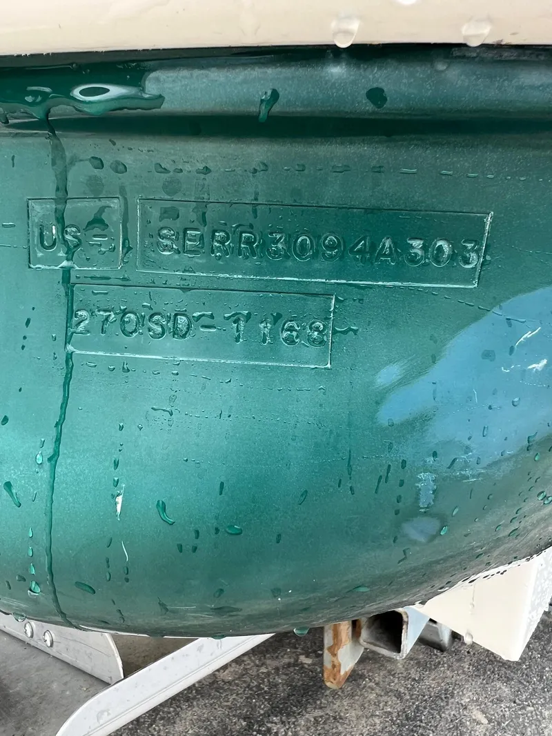 Slide: The Image of 2003 Sea Ray 270 Sea Ray boat hull identification number (HIN) close-up. - 3