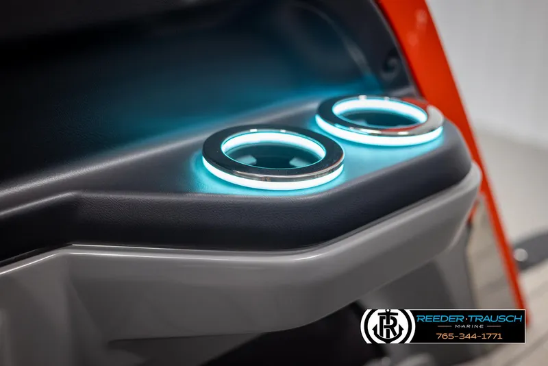 Slide: The Image of 2024 Avalon Excalibur VRB illuminated cup holders. - 45