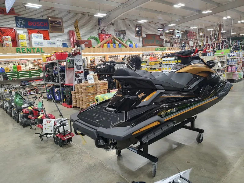 Slide: The Image of 2024 Yamaha WaveRunner FX Limited SVHO on display in a hardware store. - 4
