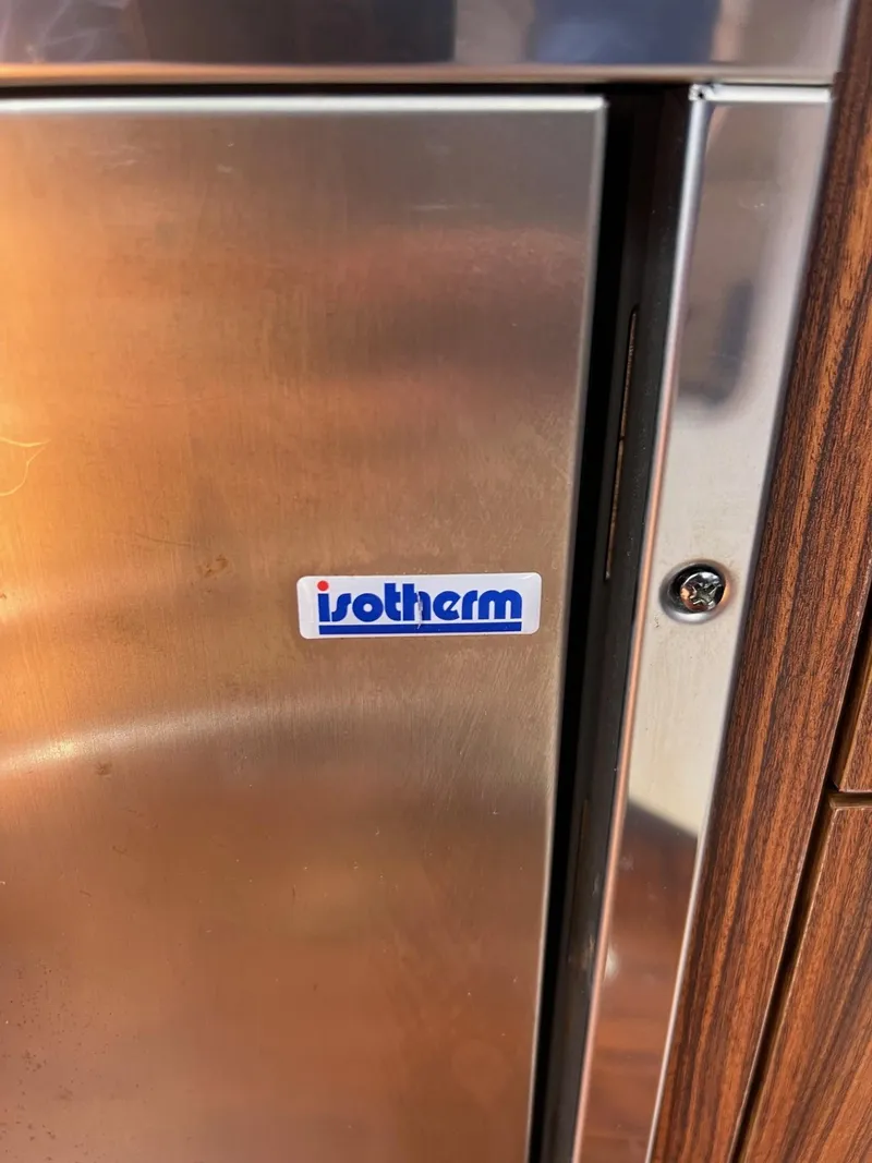 Slide: The Image of Isotherm refrigerator on 2017 Pursuit OS 355 Offshore boat. - 36