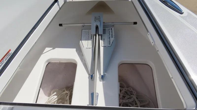 Slide: The Image of 2024 Cigarette 41 Nighthawk SD Edition anchor storage compartment. - 21