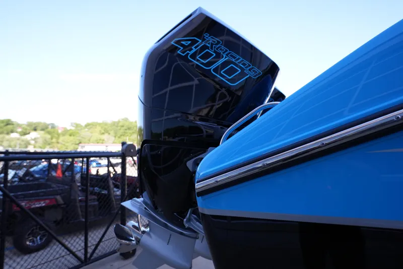 Slide: The Image of 2025 Cigarette 41 Nighthawk with Racing 400 outboard motor. - 5