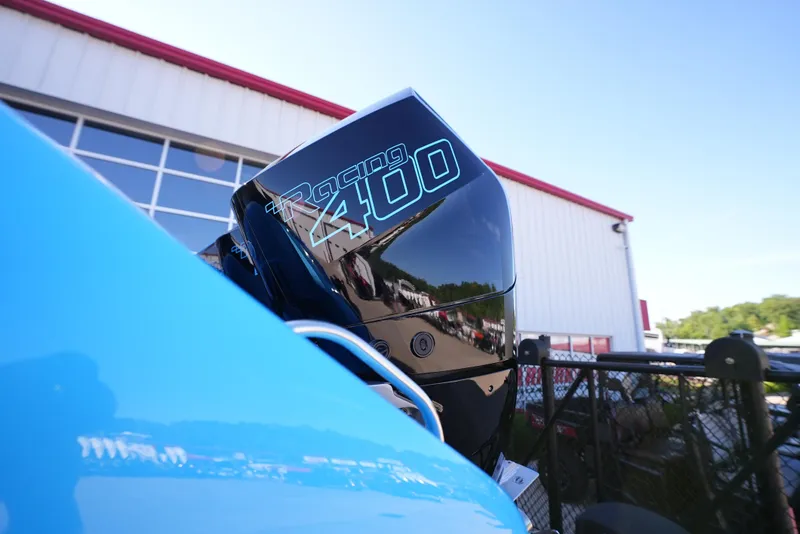 Slide: The Image of 2025 Cigarette 41 Nighthawk with Racing 400 outboard engine. - 9