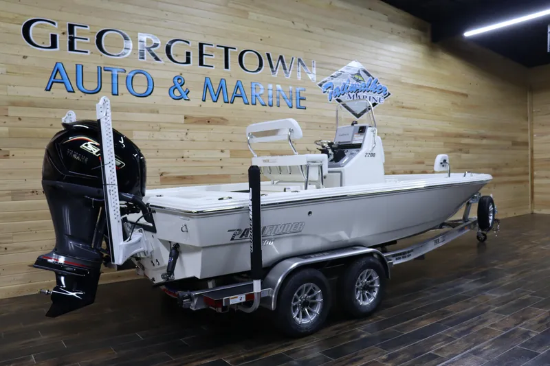 Slide: The Image of 2024 Pathfinder 2200 TRS boat at Georgetown Auto & Marine showroom. - 3