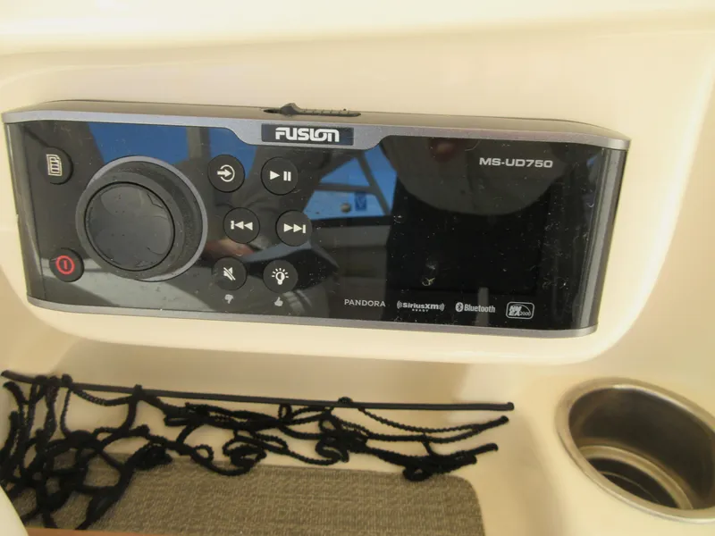 Slide: The Image of Fusion MS-UD750 stereo system on 2016 Grady-White Freedom 307 boat. - 15